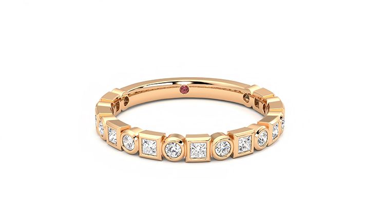 Taylor & Hart Slate Wedding Ring 360 degree image 1