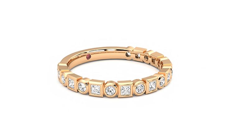 Taylor & Hart Slate Wedding Ring 360 degree image 5