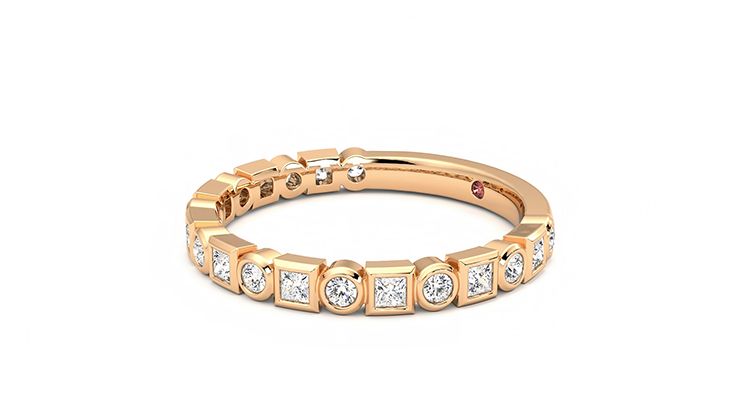 Taylor & Hart Slate Wedding Ring 360 degree image 22