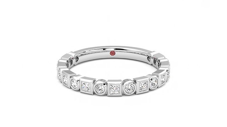 Taylor & Hart Slate Wedding Ring 360 degree image 0