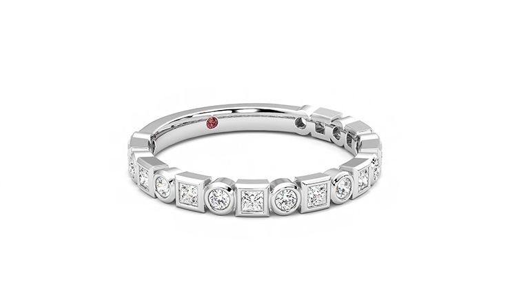 Taylor & Hart Slate Wedding Ring 360 degree image 4