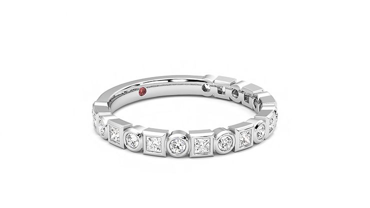 Taylor & Hart Slate Wedding Ring 360 degree image 5