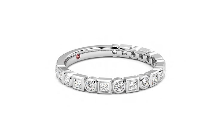 Taylor & Hart Slate Wedding Ring 360 degree image 6