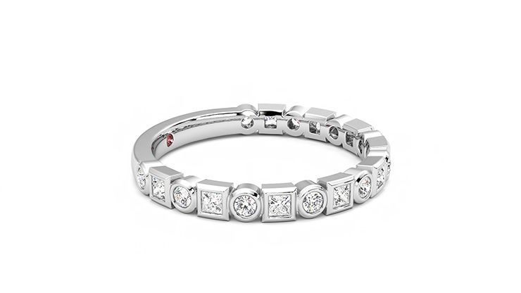 Taylor & Hart Slate Wedding Ring 360 degree image 7