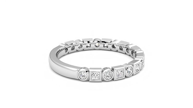 Taylor & Hart Slate Wedding Ring 360 degree image 10