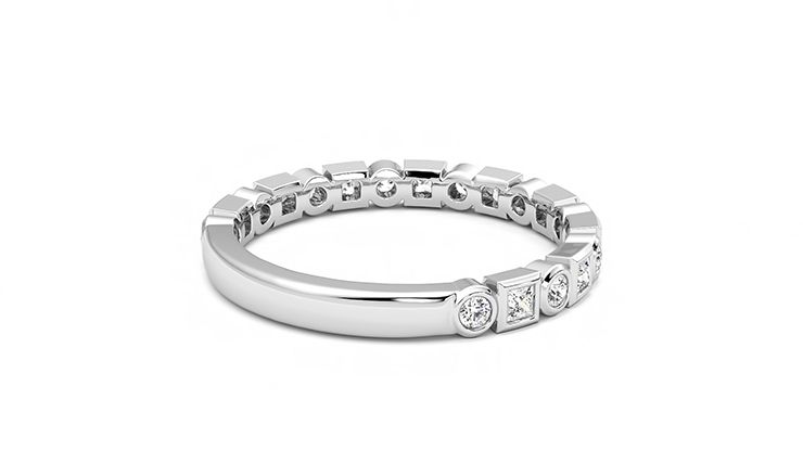 Taylor & Hart Slate Wedding Ring 360 degree image 12