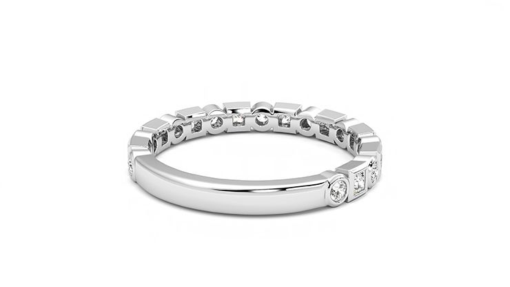 Taylor & Hart Slate Wedding Ring 360 degree image 13