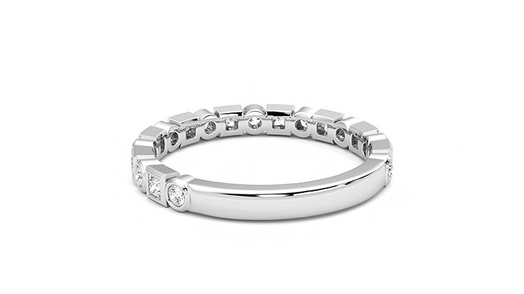Taylor & Hart Slate Wedding Ring 360 degree image 15