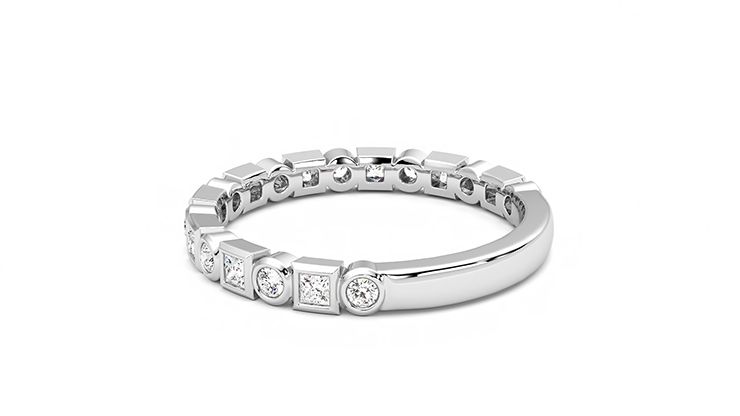 Taylor & Hart Slate Wedding Ring 360 degree image 17