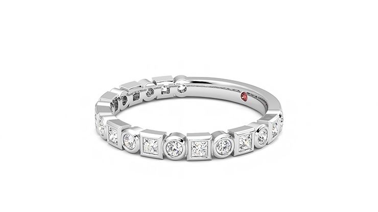 Taylor & Hart Slate Wedding Ring 360 degree image 22