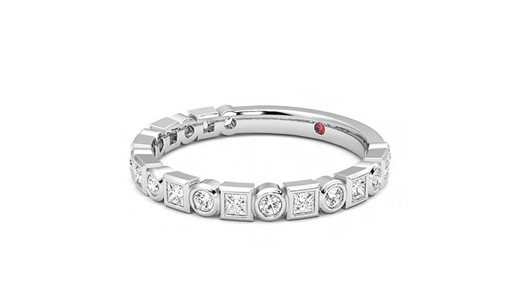 Taylor & Hart Slate Wedding Ring 360 degree image 23