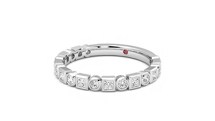 Taylor & Hart Slate Wedding Ring 360 degree image 24
