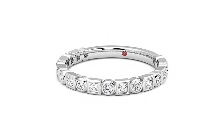 Taylor & Hart Slate Wedding Ring 360 degree image 25