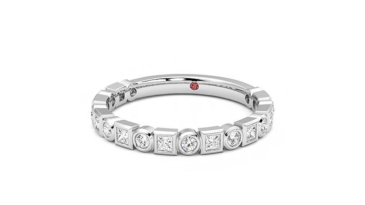 Taylor & Hart Slate Wedding Ring 360 degree image 26