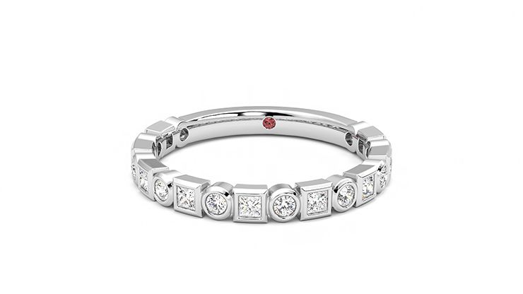 Taylor & Hart Slate Wedding Ring 360 degree image 27