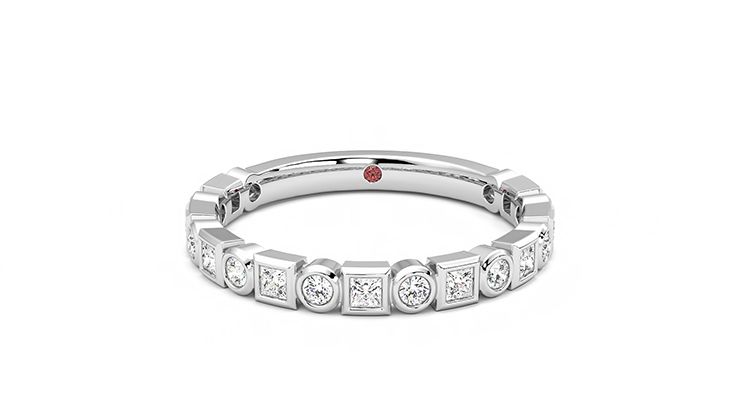 Taylor & Hart Slate Wedding Ring 360 degree image 28