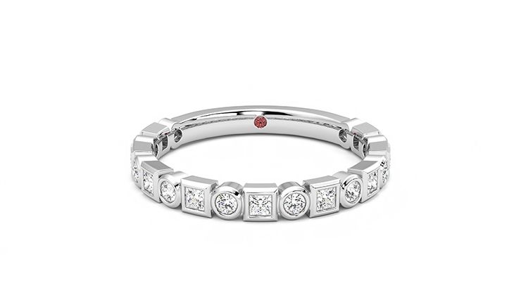 Taylor & Hart Slate Wedding Ring 360 degree image 29