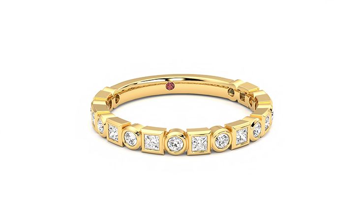 Taylor & Hart Slate Wedding Ring 360 degree image 2