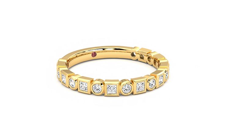 Taylor & Hart Slate Wedding Ring 360 degree image 4