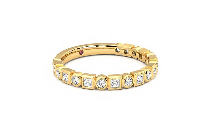Taylor & Hart Slate Wedding Ring 360 degree image 5