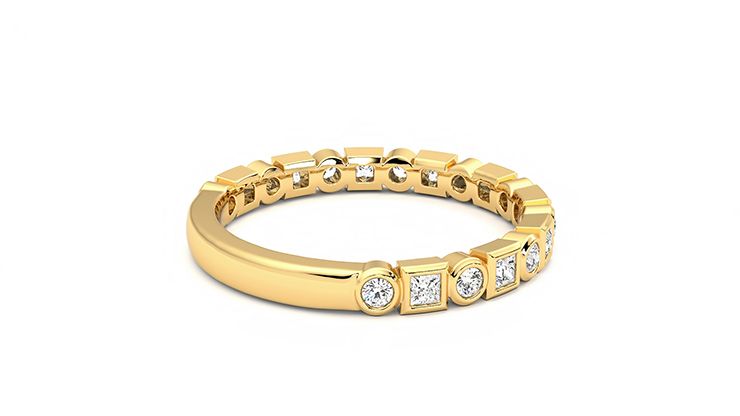 Taylor & Hart Slate Wedding Ring 360 degree image 11