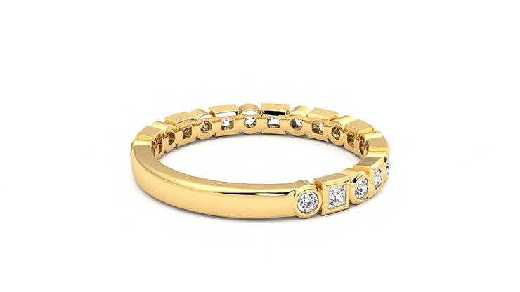 Taylor & Hart Slate Wedding Ring 360 degree image 12