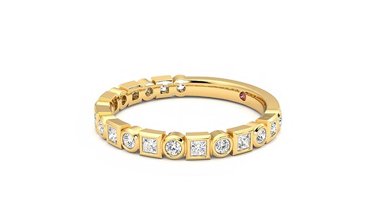 Taylor & Hart Slate Wedding Ring 360 degree image 22