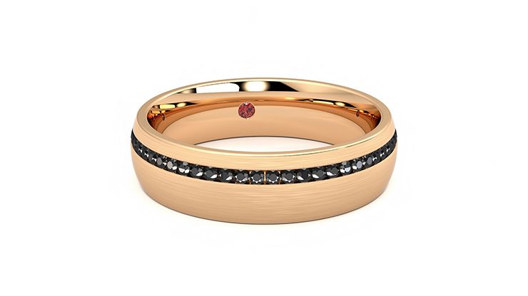 Taylor & Hart Spruce Wedding Ring 360 degree image 2