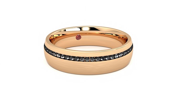 Taylor & Hart Spruce Wedding Ring 360 degree image 3