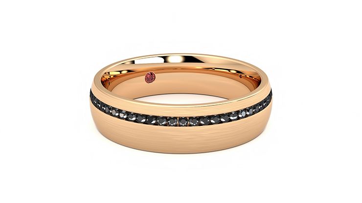 Taylor & Hart Spruce Wedding Ring 360 degree image 4
