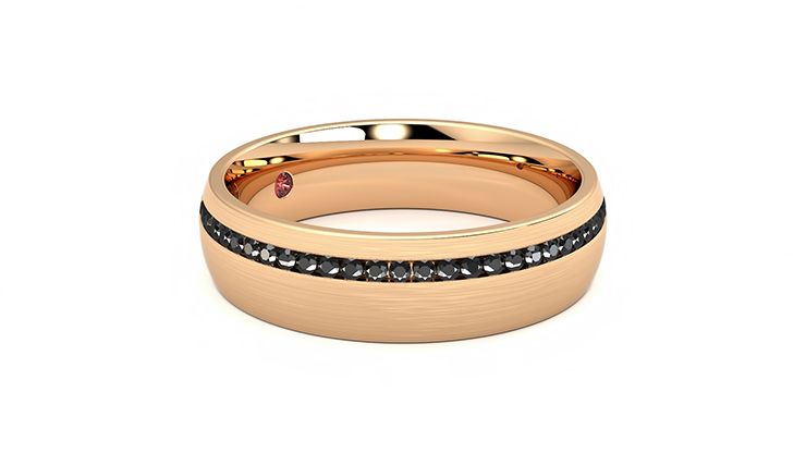 Taylor & Hart Spruce Wedding Ring 360 degree image 6