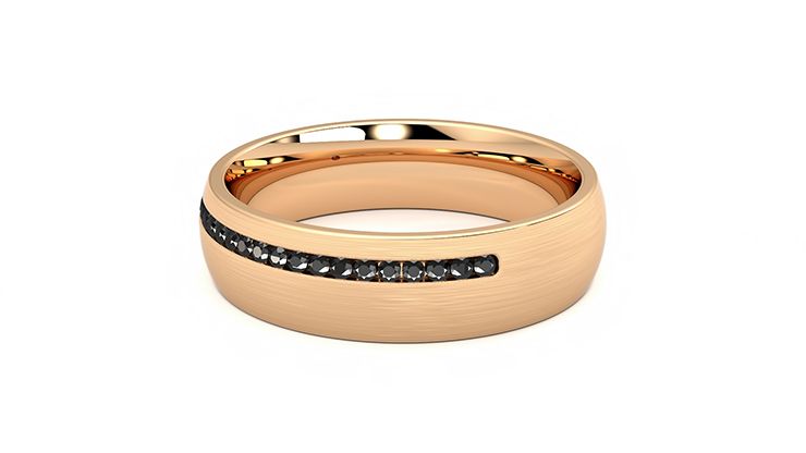 Taylor & Hart Spruce Wedding Ring 360 degree image 18