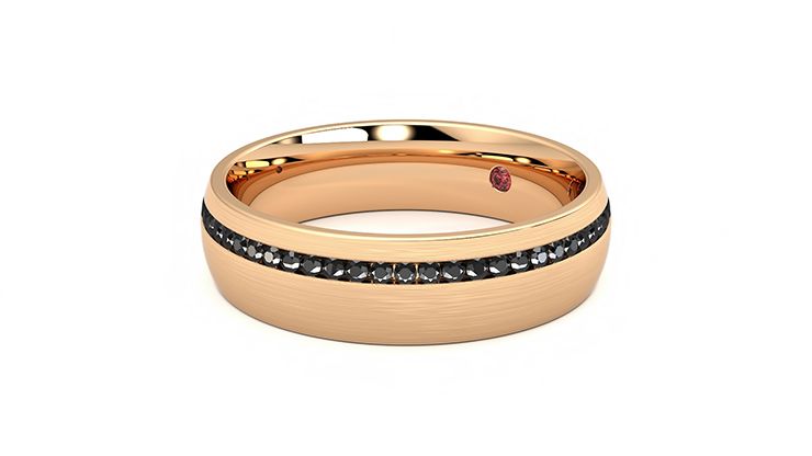 Taylor & Hart Spruce Wedding Ring 360 degree image 23