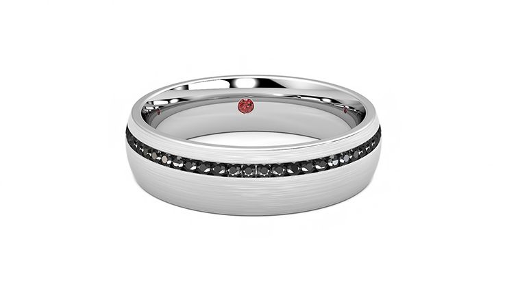 Taylor & Hart Spruce Wedding Ring 360 degree image 1