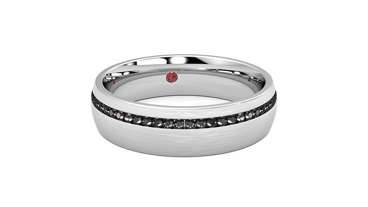 Taylor & Hart Spruce Wedding Ring 360 degree image 2