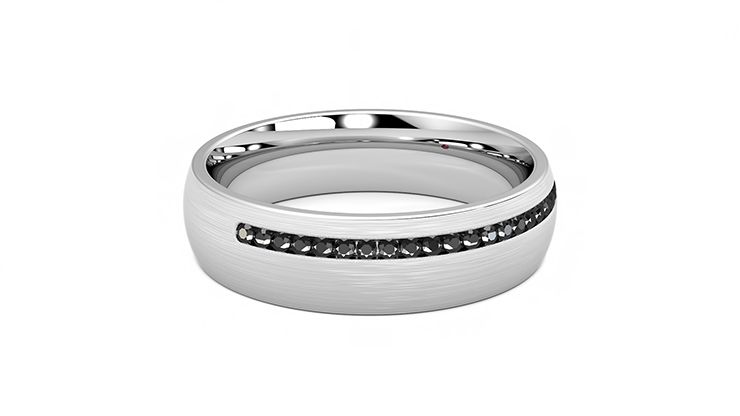 Taylor & Hart Spruce Wedding Ring 360 degree image 9