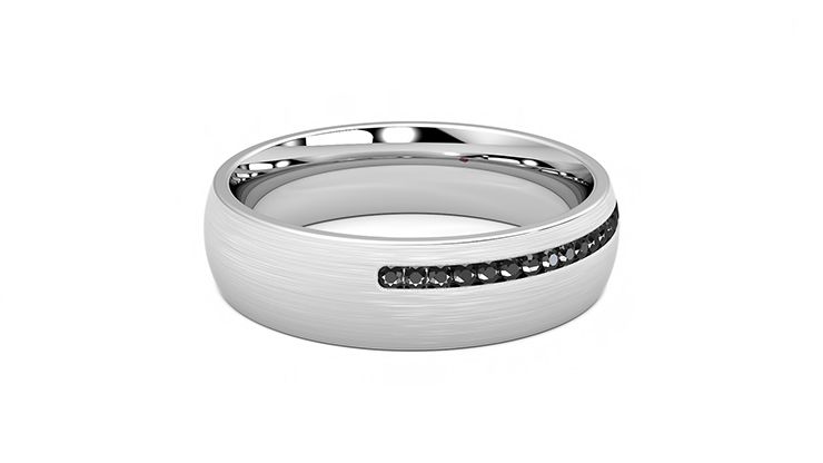 Taylor & Hart Spruce Wedding Ring 360 degree image 11