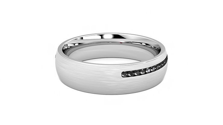 Taylor & Hart Spruce Wedding Ring 360 degree image 12