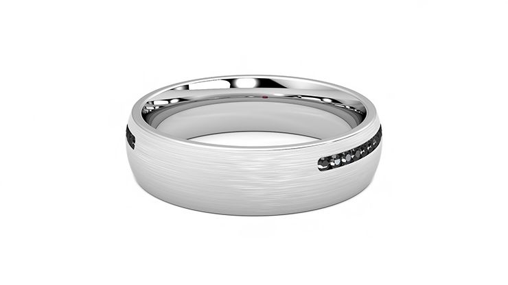 Taylor & Hart Spruce Wedding Ring 360 degree image 13