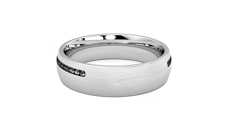 Taylor & Hart Spruce Wedding Ring 360 degree image 15
