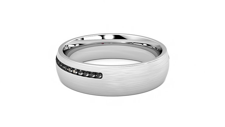 Taylor & Hart Spruce Wedding Ring 360 degree image 16