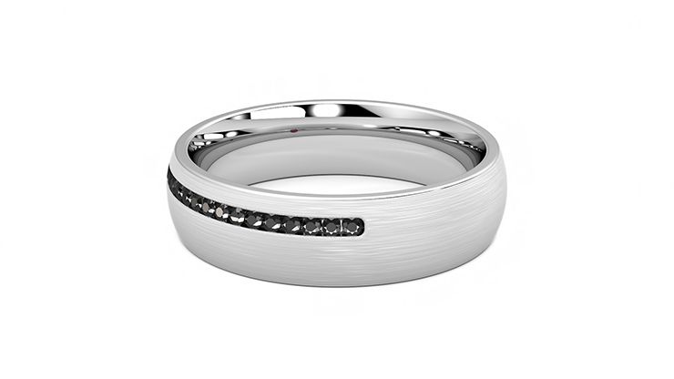Taylor & Hart Spruce Wedding Ring 360 degree image 17