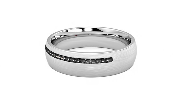 Taylor & Hart Spruce Wedding Ring 360 degree image 18