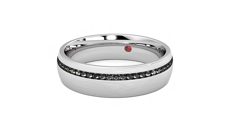 Taylor & Hart Spruce Wedding Ring 360 degree image 25