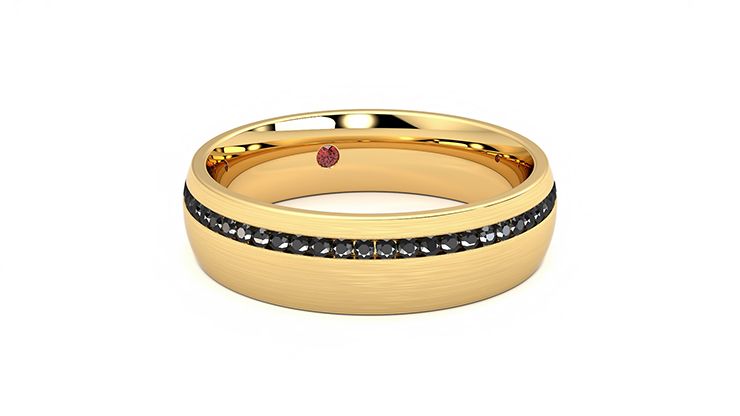 Taylor & Hart Spruce Wedding Ring 360 degree image 3