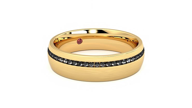 Taylor & Hart Spruce Wedding Ring 360 degree image 4