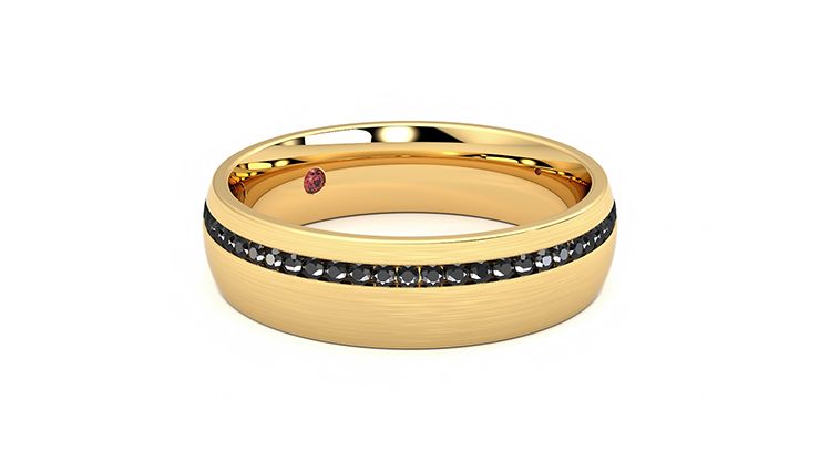 Taylor & Hart Spruce Wedding Ring 360 degree image 5