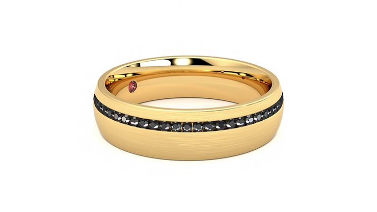Taylor & Hart Spruce Wedding Ring 360 degree image 6