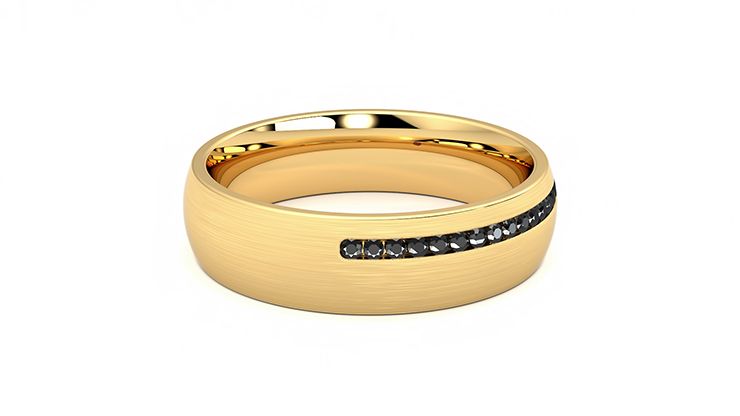 Taylor & Hart Spruce Wedding Ring 360 degree image 11