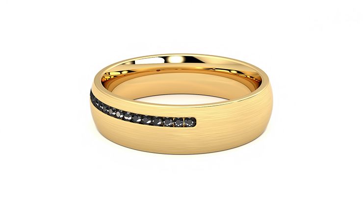 Taylor & Hart Spruce Wedding Ring 360 degree image 17